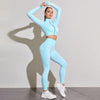Seamless Gradient Goddess: Unleash Your Power with Customizable Women's Yoga and Fitness Sets!