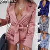 Sexy Ladies Summer Jumpsuit Lace Up High Waist Women Playsuit Long Sleeve Sexy Women Evening Party Clothes Trousers